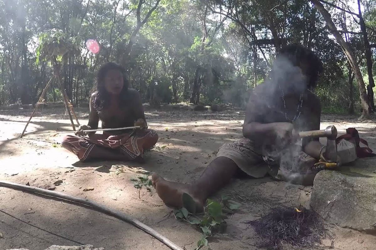 Vedda Village in Mahiyanganaya